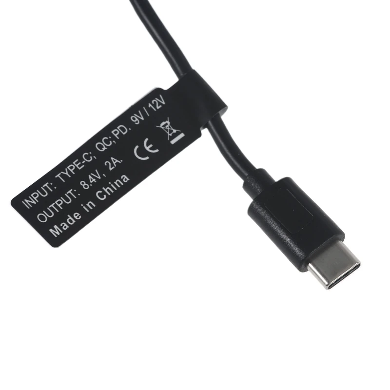 132cm USB C 9V 12V PD za 8.4 V 3.0x1.1 mm Napajalni Kabel za Kolo LED Luči, Kamere, Baterija in več