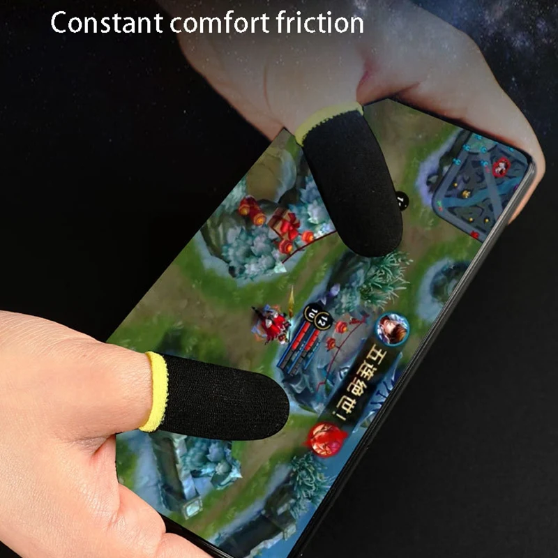 18-Pin Ogljikovih Vlaken Prst Rokavi za PUBG Mobilne Igre Obrnite na Zaslonu Prst Rokavi (12 Kos)