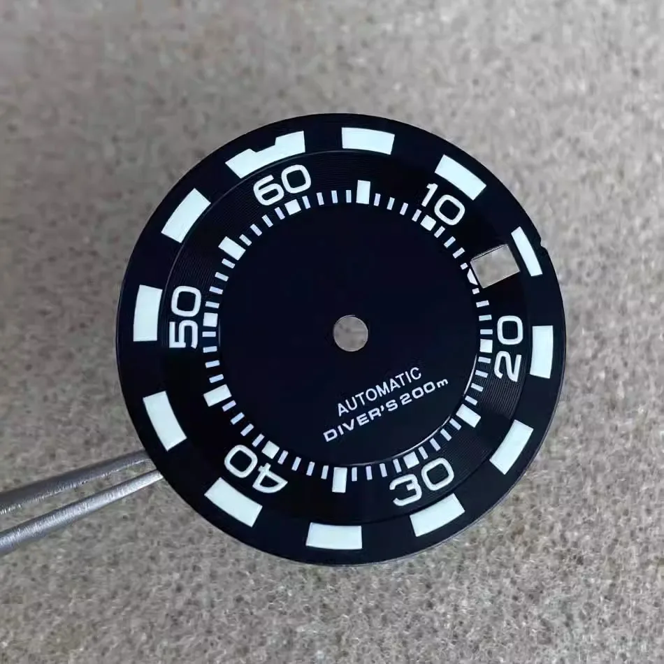 28.5 mm NH35 izbiranje watch izbiranje S dial zelena svetleča primerna za NH35/NH36 gibanje watch pribor orodje za popravilo