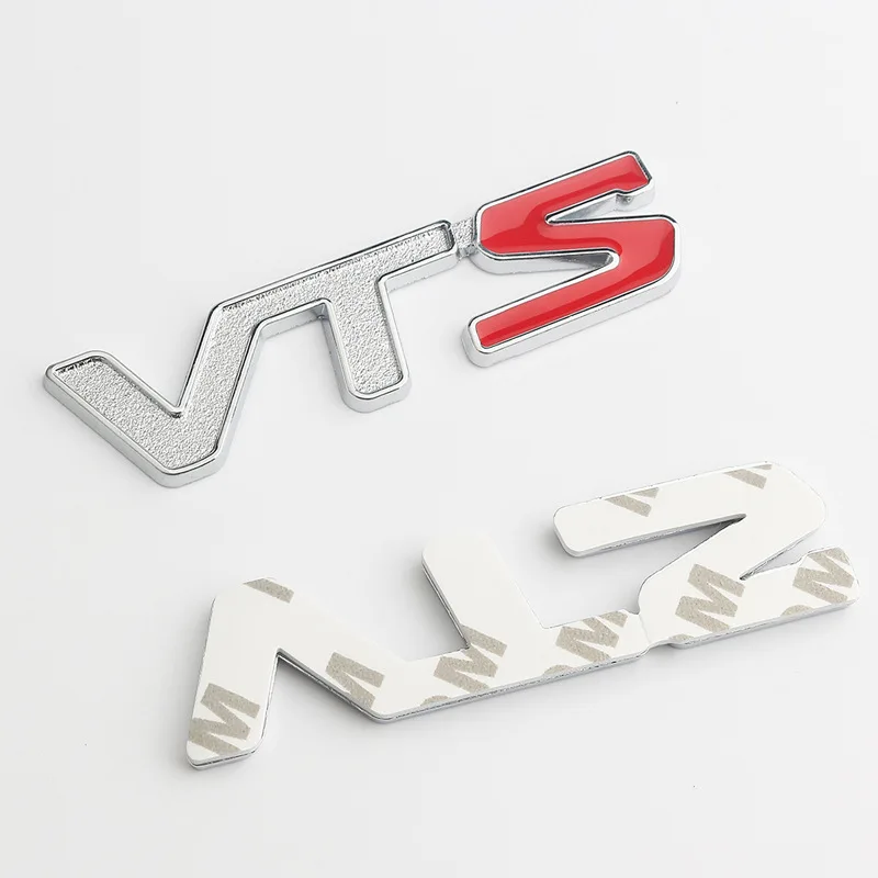 3D Kovinski VTS Logotip Zadaj Prtljažnik Strani Fender Emblem Značko Nalepke, Nalepke za Citroen C3 C4 Aircross Picasso Kaktus C1