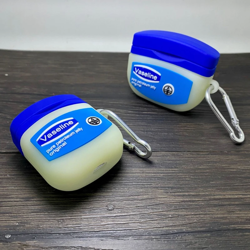 3D Ustvarjalne Modra Risanka Slušalke Primeru za Airpods 1 2 3. Silikonski Airpods Pro 2 Brezžične Bluetooth Slušalke Soft Shell Nova