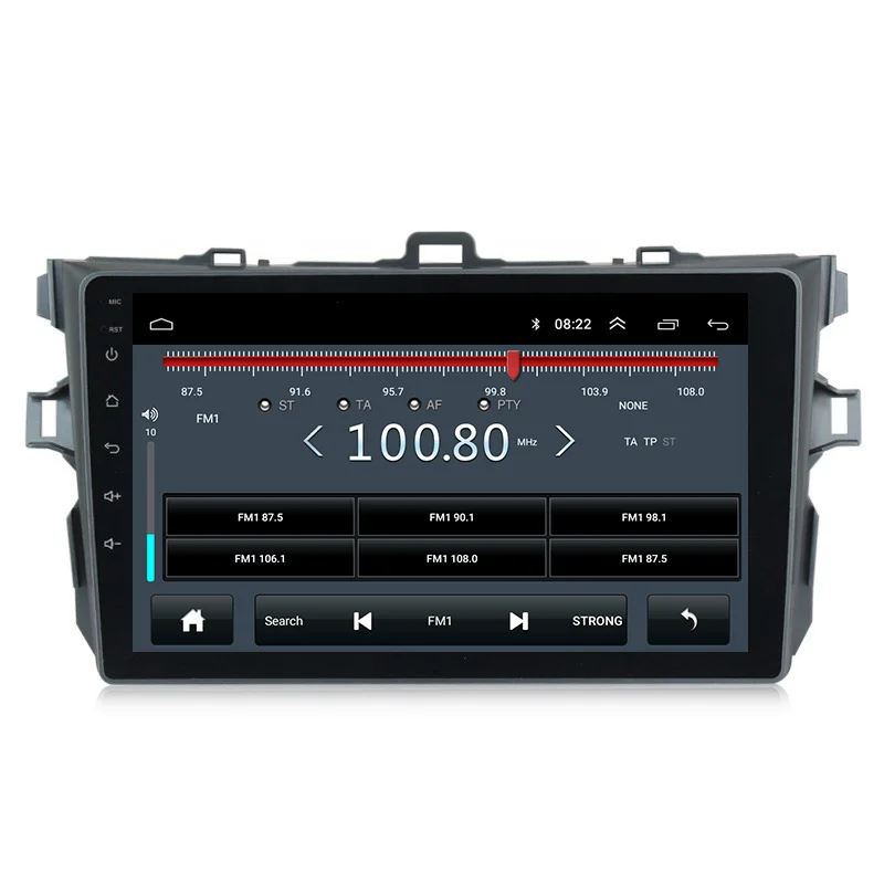 4 core Ram 2G Rom 32 G Avto Player Zgrajena Carplay Auto 9 inch android USB avtomobilski stereo radio za Toyota Corolla 2007-2013