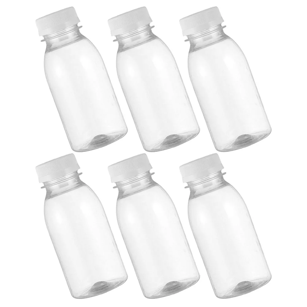 6 Kos Steklenice Vode Za Otroke Mleka Steklenico Za Večkratno Uporabo Praznih Steklenic Prenosni Sok Majhne Pokrovi Vode Pet Otrok