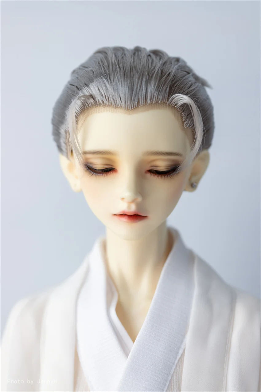 BJD lasuljo, ki je primerna za 1/3 moška lutka čelo z roko za kljuko Mleko svilene big nazaj glavo obrišite lepilo styling las zp