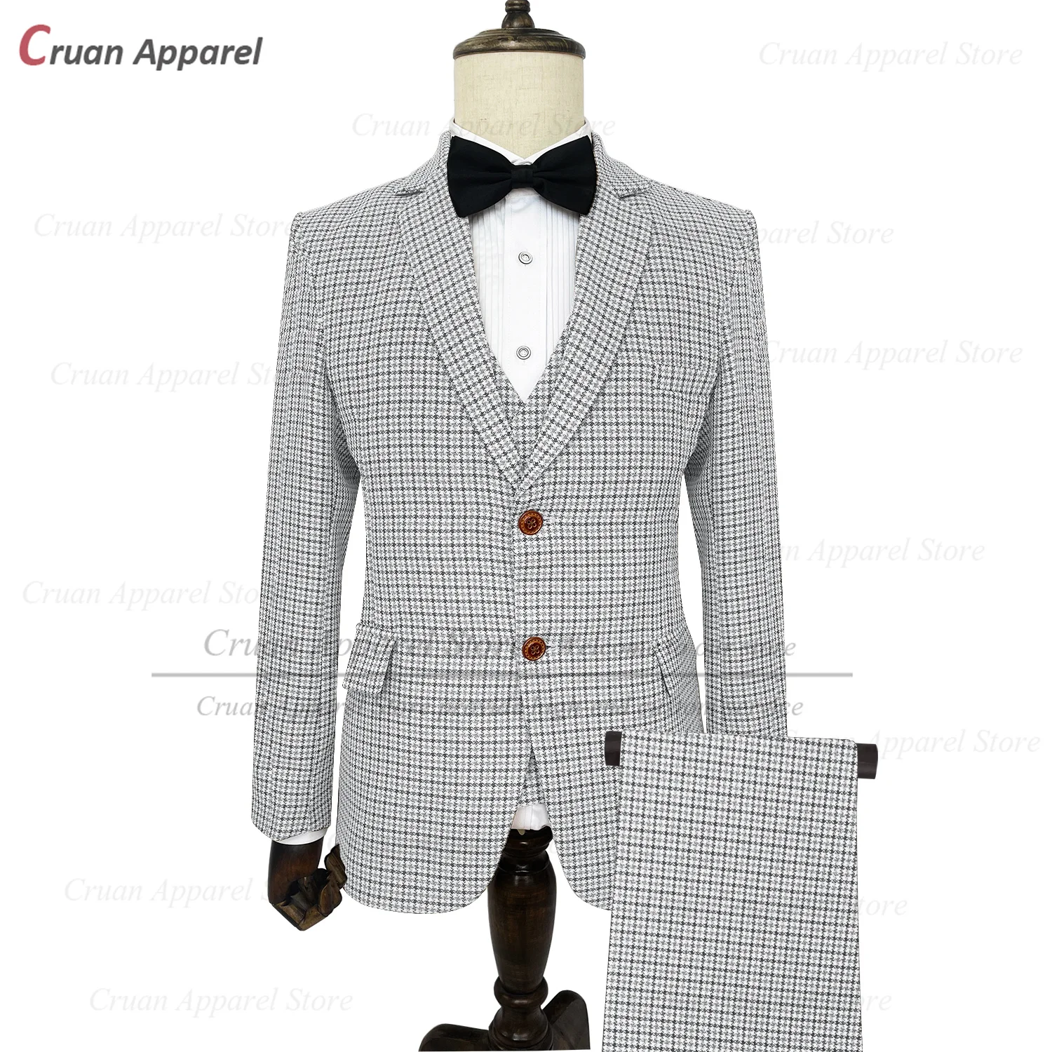 Formalno Kariran Obleko Za Moške Klasična Stranka Poslovnih Jopič Telovnik Hlače Zvečer Večerja Moda Prilagojene Slim Fit Kostume 3 Kosov