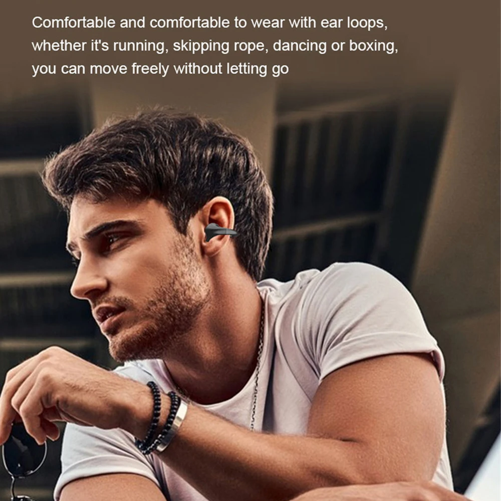 Gibak Hf Bas Brezžične Slušalke 5.3 Športne Slušalke 35 Ma bluetooth-združljive Slušalke Slušalko Black Tehnologijo Hd