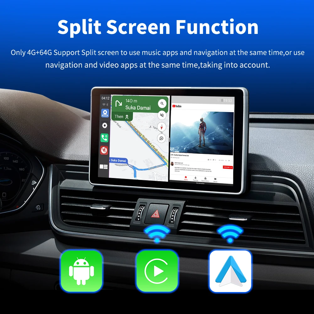 JUSTNAVI CarPlay Smart Ai Polje Plus Android 11 Brezžični CarPlay Android Auto YouTube, Netflix IPTV Adapter za Avto Inteligentni Sistem