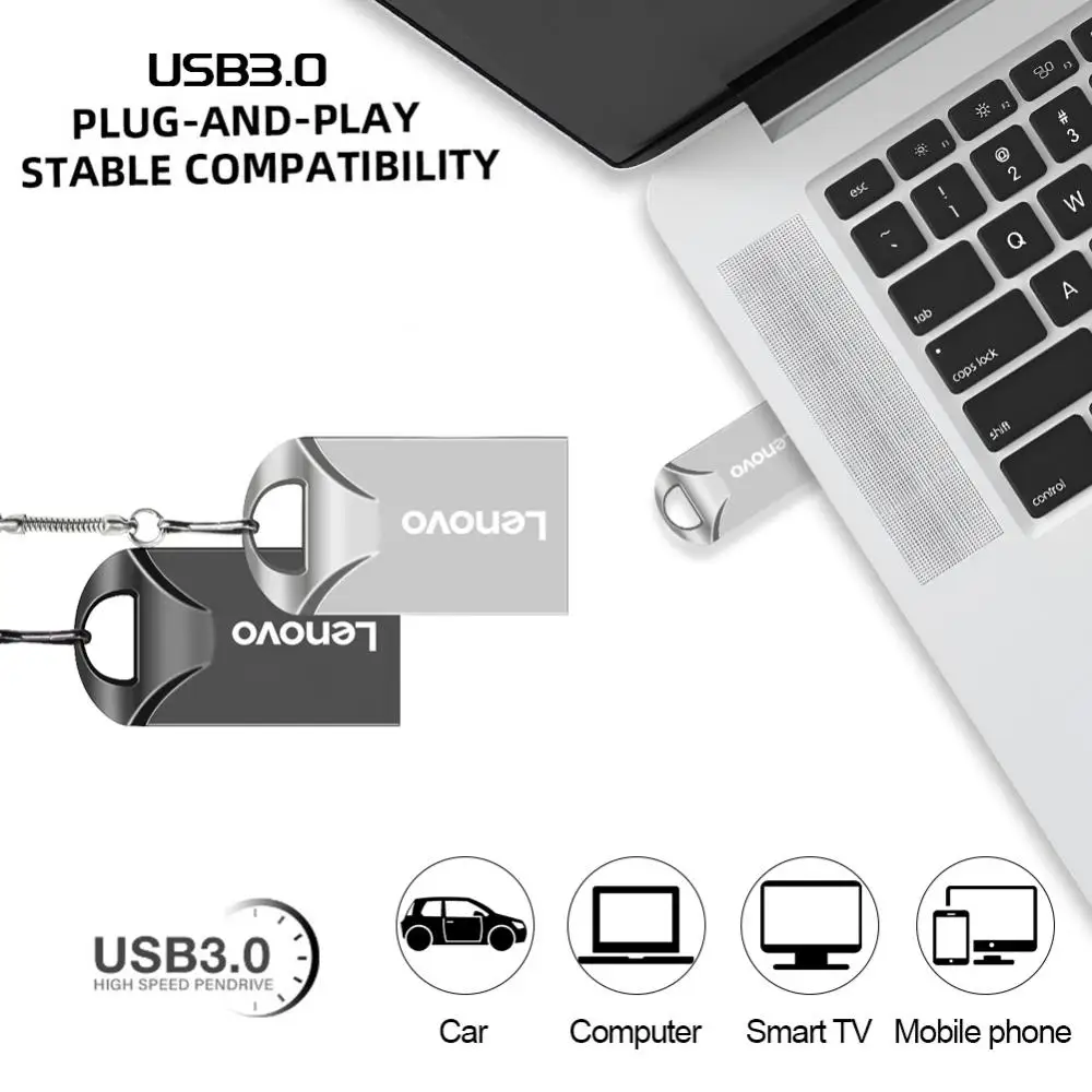 Lenovo 2TB USB Flash Disk 1TB Tip-c ključ USB za Visoke Hitrosti pen drive nepremočljiva Pendrive Za Namizni RAČUNALNIK/Prenosnik z Card Reader
