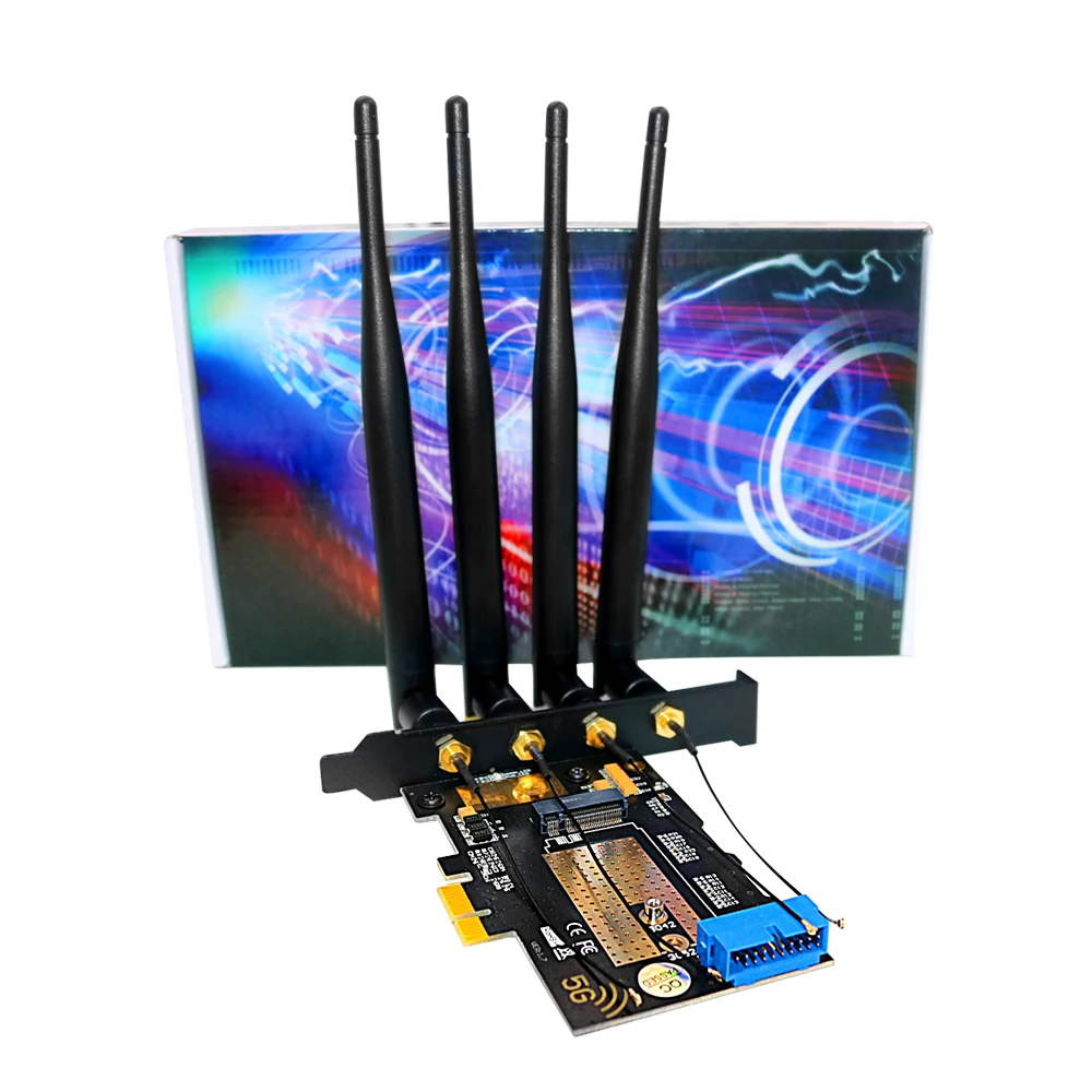 M. 2 Wifi Modul za PCIE X1 / USB 3.0 Širitev Kartice 4 Antene NANO SIM Slot NGFF B Ključ za 30x42/52 3G 4G 5G M2 Brezžični Modul