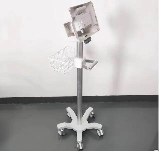 Monitor voziček 3-palčni tiho stopala kolo medicinske prenosno stojalo