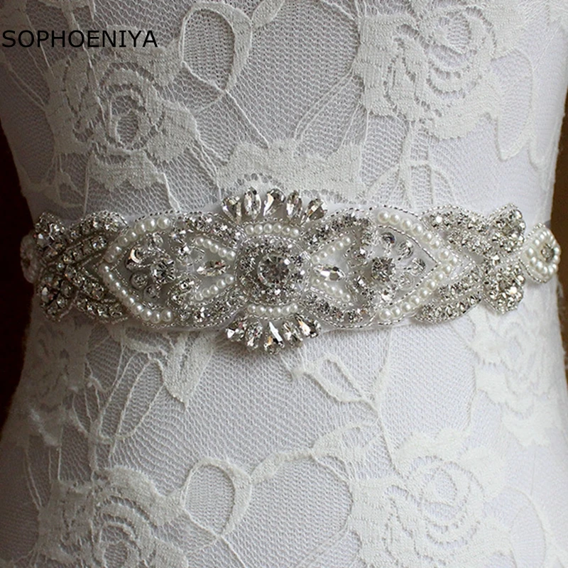 Nov Prihod Okrasnih Trakov Poročne pasu poroko s kristalno diamantno poročno obleko pasu krila Poročni dodatki