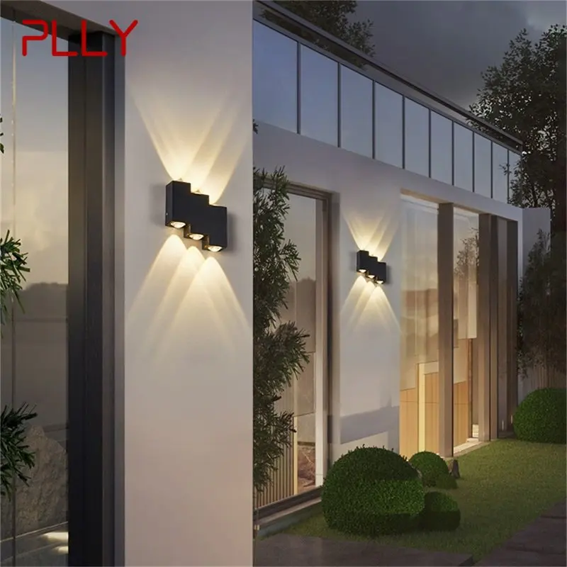 PLLY Stenska Svetilka Moderne Kreativne Rov Prostem Nepremočljiva Svetlobe LED Svetilo Za Dom