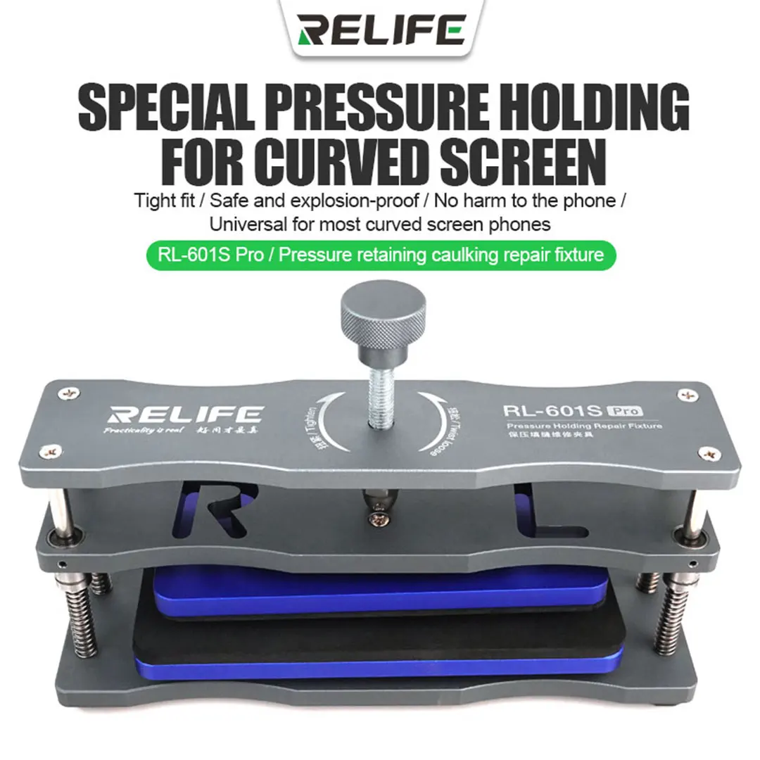 RELIFE RL-601S Pro Ukrivljen Zaslon Speical Tlak Holding Držalo Za Mobilni Telefon, LCD-Zaslon/Zadnji Pokrovček Vezave In Določitev