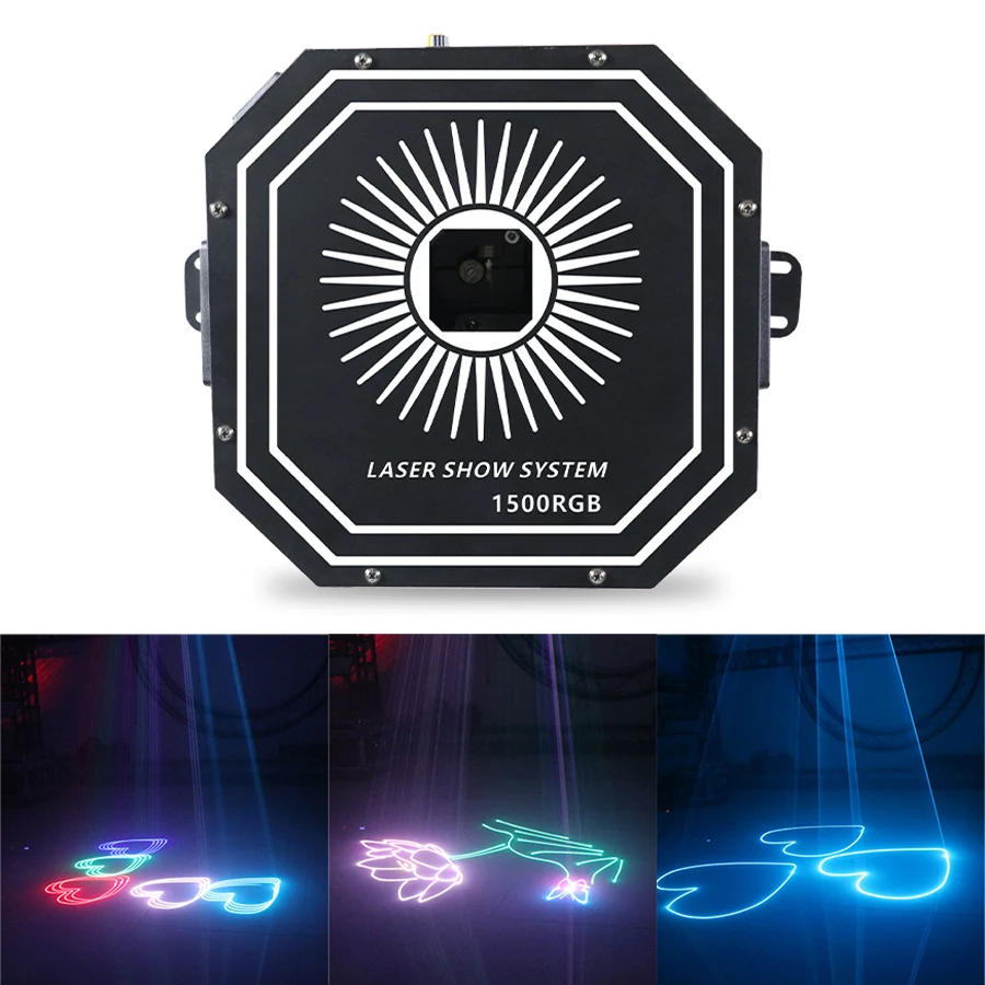 RGB 1.5 W Barvno Povratne Laser Line Lasersko Projekcijo Družino Zbiranje Disco KTV DJ plesišču Razsvetljavo Kažejo