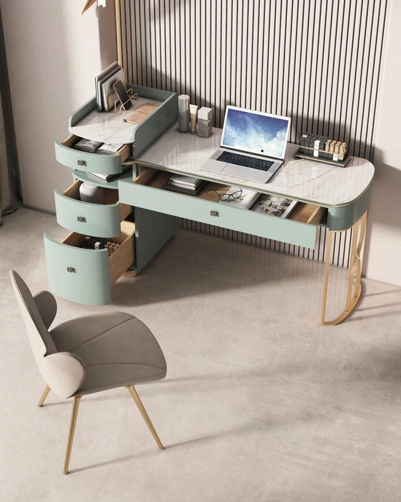 Sodobni luksuzni rock desk barve kotu namizja računalnik desk čaj tabela integrirano preprost študija