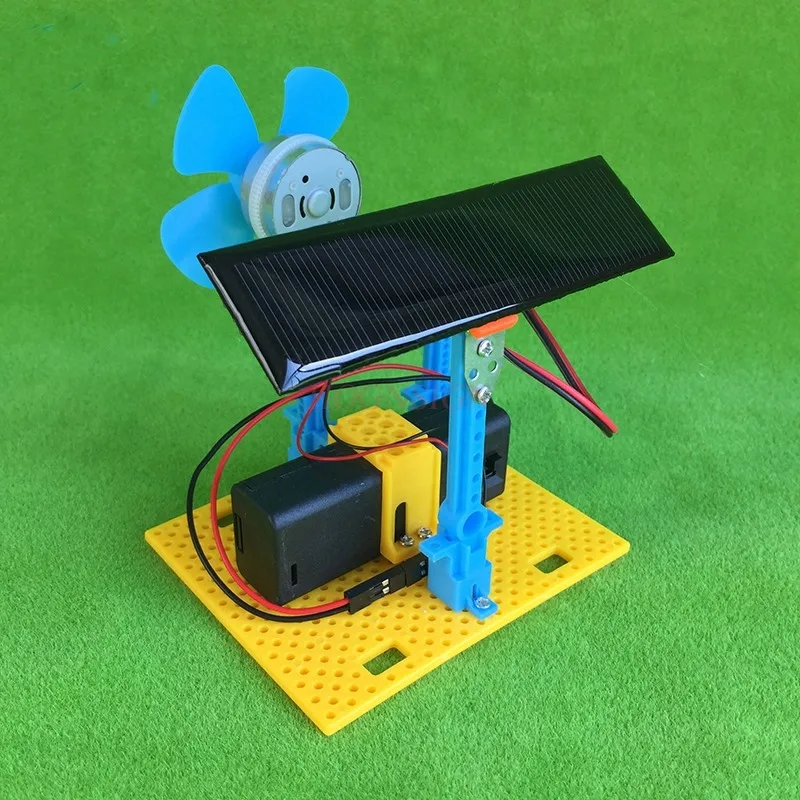 Solarna LED ventilator za shranjevanje energije tehnologije manjših proizvodnih gizmo fizika preizkus materiala priročnik za inovacije poučevanja Fizike