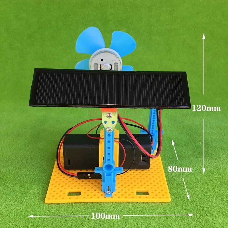Solarna LED ventilator za shranjevanje energije tehnologije manjših proizvodnih gizmo fizika preizkus materiala priročnik za inovacije poučevanja Fizike