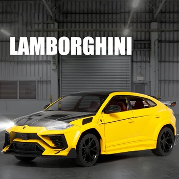 1:24 Lamborghini URUS Bison Mansory SUV Zlitine Model Avtomobila Igrača Diecasts Kovin Litje Zvoka in Svetlobe Avto Igrače Za Otroke Vozila