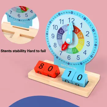1 Nastavite Zgodnje Izobraževanje Igrače Kognitivne Leseno Uro Igrače Odlično Izdelave Učno Uro Toy Model Študent Igrače