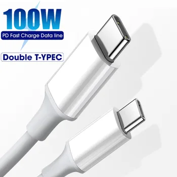 100W Hitro Polnjenje Tip-C Tip-C Kabel za IPhone, Samsung Xiaomi Redmi Huawei MacBook Pro, IPad, Polnilnik, USB C 1M 2M 3M Kabla