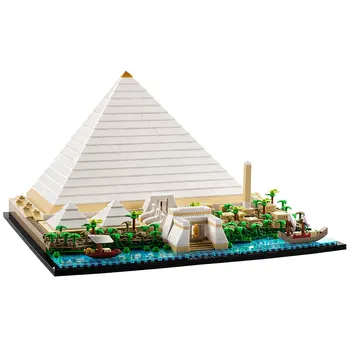 1476Pcs Velika Piramida v Gizi Model Gradnik Nastavite Združljiv 21058 Diy Sestavljeni Opeke Za Otrok Igrače Brithday Darilo