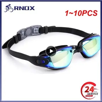 1~10PCS Strokovno Pisane Otrok Silikonski Plavalna Očala Anti Meglo UV Plavanje Očala Nepremočljiva Silikona Plavati Očala