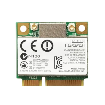 2.4 G/5 G Mini PCI-E Brezžični Adapter 300M Bluetooth, WiFi mrežno Kartico za Prenosni računalnik
