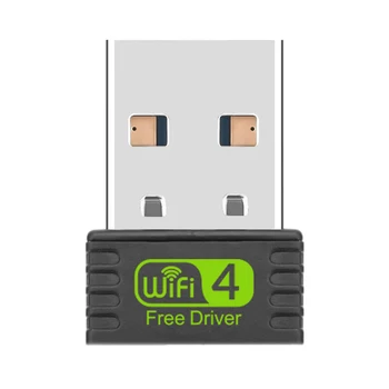 2,4 GHz Mini USB WiFi Adapter Brezplačno Pogon USB, Ethernet, WiFi Dongle vgrajena Antena za Brezžična Omrežna Kartica za PC/Prenosni/Namizni