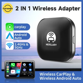 2 V 1, Smart AI Box Mini Brezžična Android Auto Adapter CarplayCar OEM Žično Do Brezžičnega za Benz Audi Mazda Kia Toyota VW