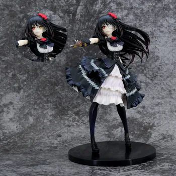 24 CM > NOV DATUM ŽIVO Tokisaki Kurumi Kawaii dekle PVC Dejanje Slika Anime Slika Model Igrače Številke Zbirka Model Lutka Darilo