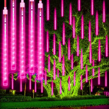30 CM/50 CM LED Meteor Tuš Božič LED Niz Garland Počitnice Trak Svetlobe Nepremočljiva Vila Lučka za Vrtna Ulica Dekoracijo