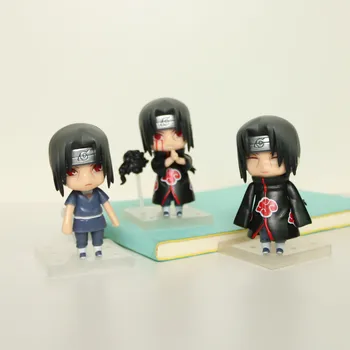 3Pcs/Set Anime Naruto Dejanje Slika Uchiha Itachi Kakashi Risanka Igrače Itachi Akatsuki Zbirateljske Okras Za Odrasle, Otroci Darilo
