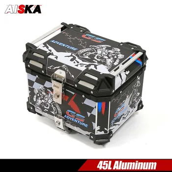 45L Univerzalno motorno kolo Aluminija Zadaj Prtljažnik Prtljage Primeru Nepremočljiva Rep Box Škatla za Shranjevanje Za BMW R1250GS F750G S1200gs adv