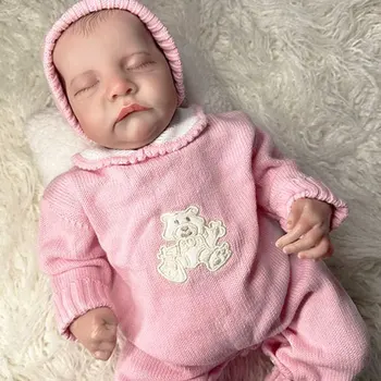47 CM Prerojeni Silikonski Baby Doll: kot Nalašč za Dekleta 