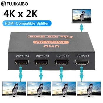 4K 2K HDMI je Združljiv Splitter HD 1080P 1 v 4 Video Preklopnik Kabel Adapter za 1x4 Središče Za PS4 Prenosni računalnik Monitor TV Box Projektor