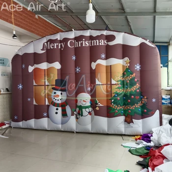 4mW Napihljivi Božič Steno Stranka Dekorativne Luči Snežaka Ozadje za Božič Zaslon ali Karneval, ki jih Ace Air Art