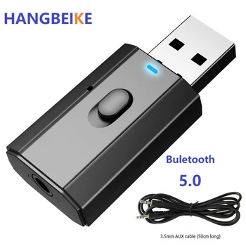 5.0 Bluetooth Adapter USB Brezžična tehnologija Bluetooth Oddajnik Sprejemnik Glasbe, Audio za PC TV Avto Hands-free 3.5 mm AUX Adaptador