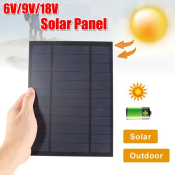 6V 9V 18V Mini Sončne celice, 10W 20W 30W Prenosni Nepremočljiva Solarne Celice, Solarni Sistem za Baterije, Mobilni Telefon, Polnilniki za Kampiranje