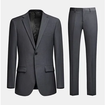 7760-T-Business professional slim formalno obrabe korejska različica sivo priložnostne obleko človek