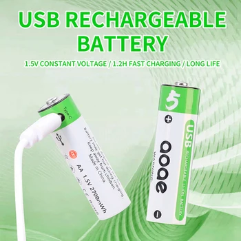 aa baterija za ponovno polnjenje 2700 mWh 1,5 V litijeve baterije se uporabljajo za daljinsko upravljanje igrače, etcu podatkovnega kabla usb je baterija pilas recargables aa