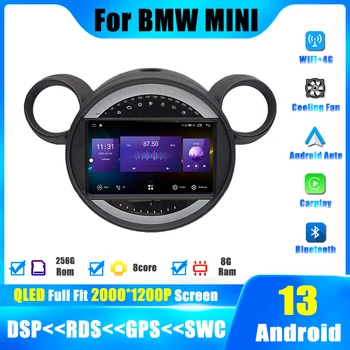 Android 13 Avto Predvajalnik Radio Za BMW Mini Cooper R56 R60 R51 2006-2014 Carplay Večpredstavnostna Mobilno Navigacijsko Inteligentni Sistem