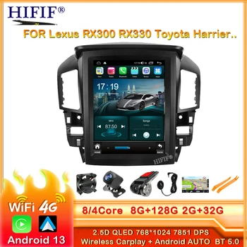 Android 13 zaslonu Za Lexus RX300 RX330 Toyota Lunj 1997 1998 1999 2000 20021 2002 2003 GPS Navigacija Multimedia Carplay
