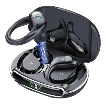 Bluetooth 5.3 Slušalke,IPX8 Nepremočljiva Čepkov, ENC HD Klic, in-Ear Slušalke Brezžične Globok Bas Športne Slušalke