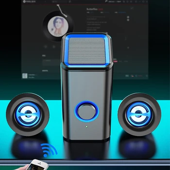 Bluetooth Zvočnik za Domači Kino Zvok Sistem Mini Zvočniki Namizni Računalnik MP3 Predvajalnik Zvoka za PC Telefon Subwoofer Multi-media