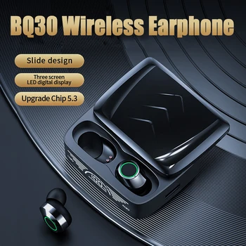 BQ30 Wireless Gaming Slušalke šumov 5.3 in-ear Slušalke Športne Slušalke Digitalni LED drsni Pokrovček Čepkov