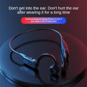 Brezžične Slušalke Kostne Prevodnosti Slušalke Bluetooth 5.3 Nepremočljiva Športne Slušalke z Mikrofonom za Treninge Tekočo Vožnjo