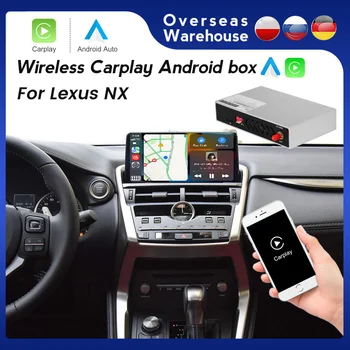 Brezžični Carplay Android Auto Modul Dekoder Polje Za Lexus NX postajo nx200 NX200T 300h 2014-2021 Ogledalo Povezavo AirPlay Avto Predvajanje USB BT