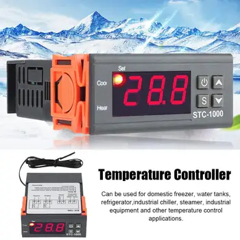 DC12V 24V AC110-220V STC-1000 LED Digitalni Termostat Za Inkubator Temperaturni Regulator Thermoregulator Rele Ogrevanje Coo I8Q8