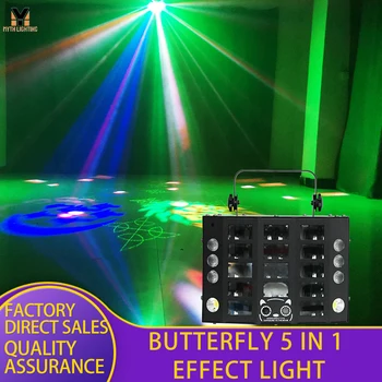Disco DJ Stroboskopske Luči, RGB LED Metulj z DMX 512 Krmilnik & Odd. za uporabo v Zaprtih prostorih Stranke