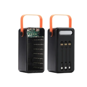 DIY 28x18650 PD QC3.0 USB ZA 22,5 W Baterija Škatla za Shranjevanje Hitro Brezžično Polnjenje Primeru D5QC